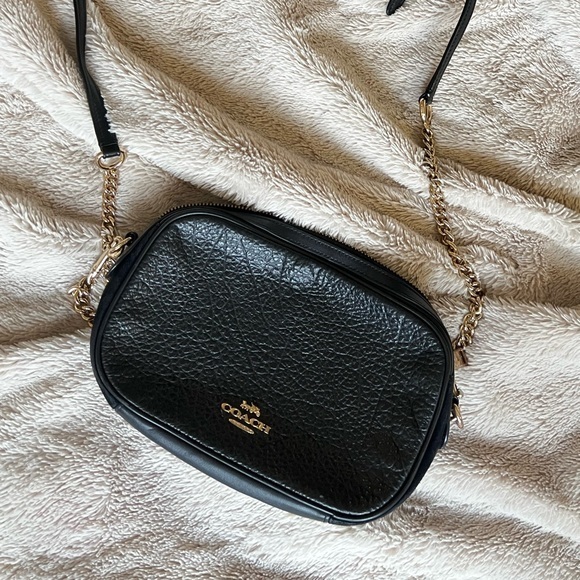 Coach Handbags - Coach- Black Pebbled Leather Crossbody